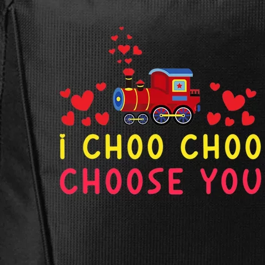 Train I Choo Choo Choose You Valentines Day Hearts City Backpack