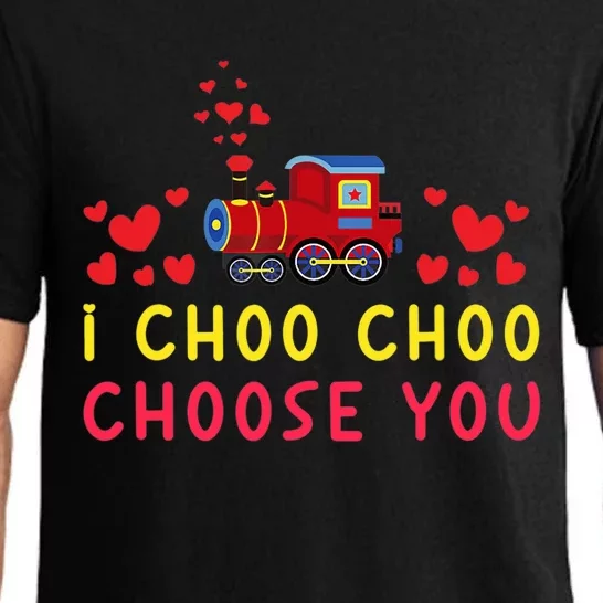 Train I Choo Choo Choose You Valentines Day Hearts Pajama Set