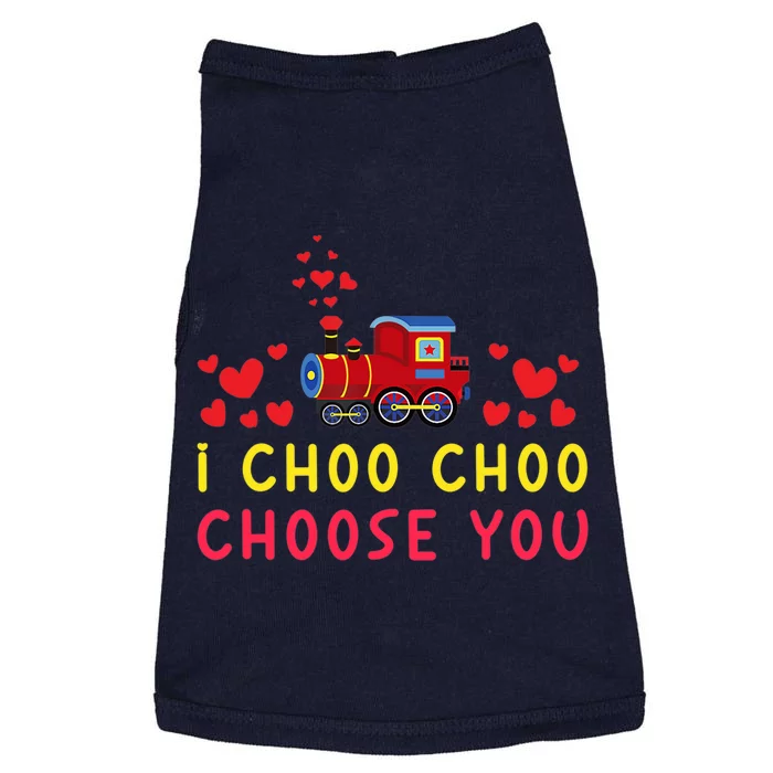 Train I Choo Choo Choose You Valentines Day Hearts Doggie Tank