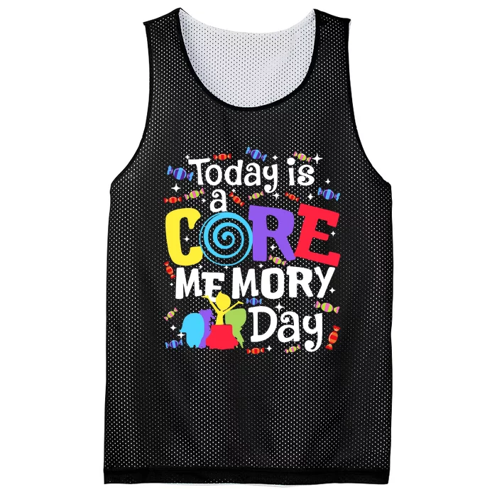 Today Is Core Memory Day Funny Mesh Reversible Basketball Jersey Tank