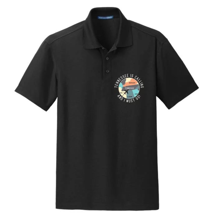 Tennessee Is Calling And I Must Go Tennessee State Dry Zone Grid Performance Polo