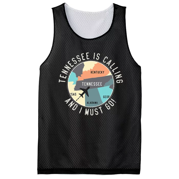 Tennessee Is Calling And I Must Go Tennessee State Mesh Reversible Basketball Jersey Tank