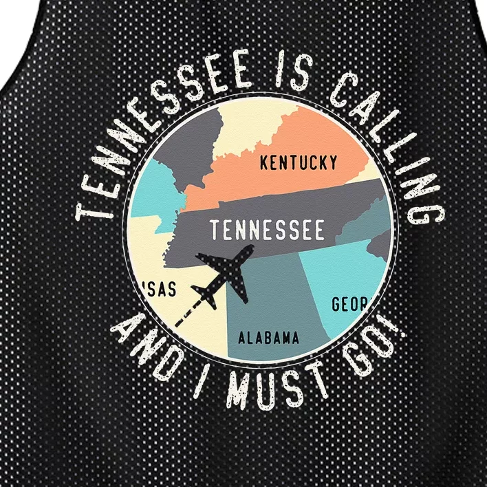 Tennessee Is Calling And I Must Go Tennessee State Mesh Reversible Basketball Jersey Tank