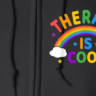 Therapy Is Cool ! End The Stigma Mental Health Awareness Full Zip Hoodie