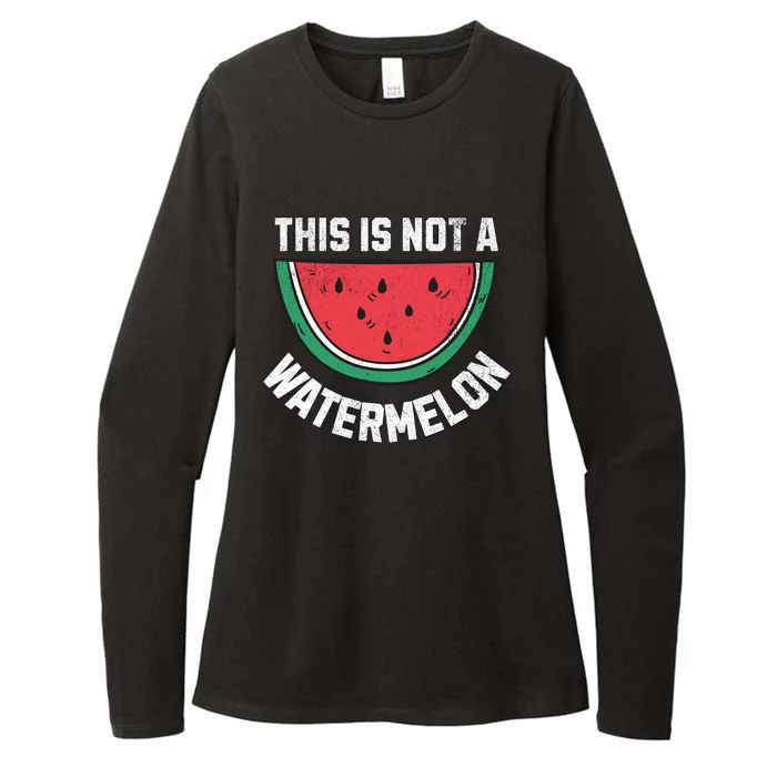 This Is Not a Watermelon Palestine Free Palestinian Womens CVC Long Sleeve Shirt