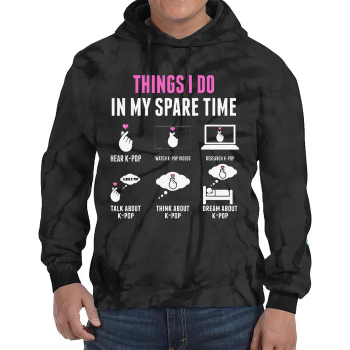 Things I Don In My Spare Time Kpop Merch Kpop Merchandise Tie Dye Hoodie