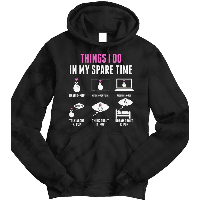 Things I Don In My Spare Time Kpop Merch Kpop Merchandise Tie Dye Hoodie