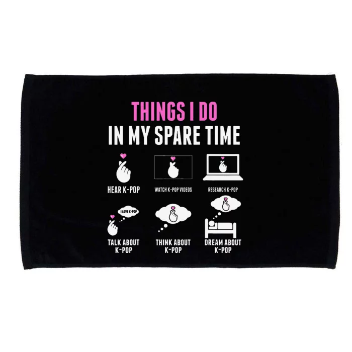 Things I Don In My Spare Time Kpop Merch Kpop Merchandise Microfiber Hand Towel