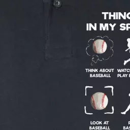 Things I Do In My Spare Time Baseball Softstyle Adult Sport Polo