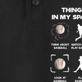 Things I Do In My Spare Time Baseball Dry Zone Grid Performance Polo