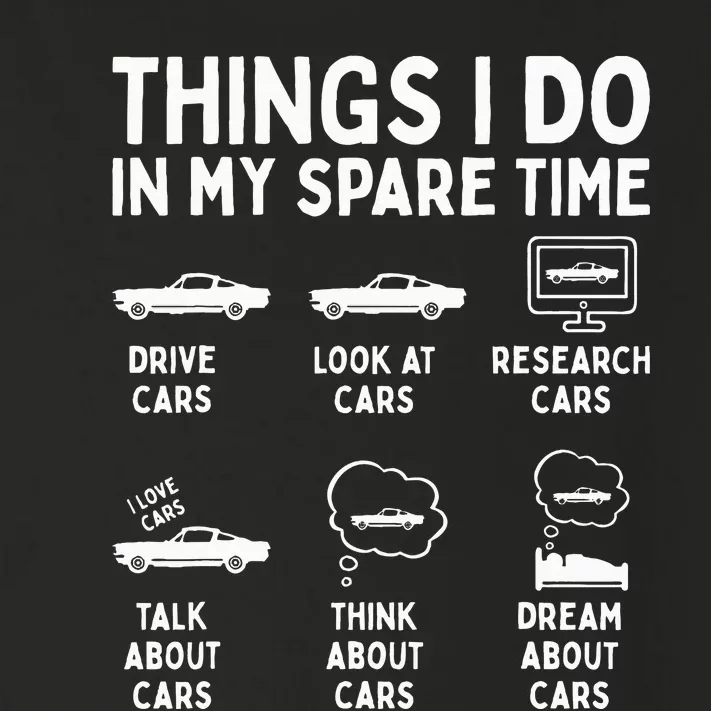 Things I Do in My Spare Time Car Enthusiast Funny Car Guy Toddler Long Sleeve Shirt