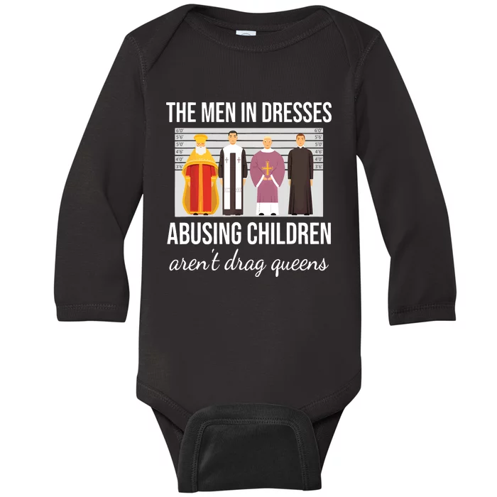 The In Dresses Abusing Children Arent Drag Queens Baby Long Sleeve Bodysuit