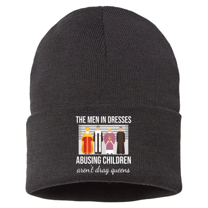 The In Dresses Abusing Children Arent Drag Queens Sustainable Knit Beanie