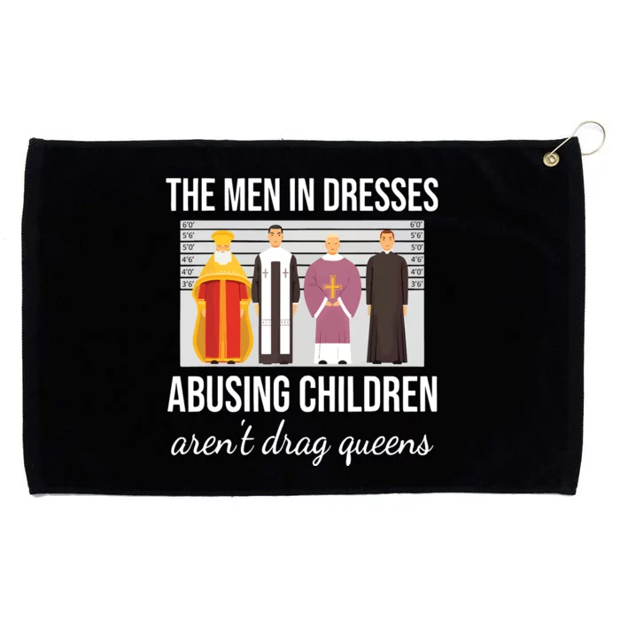 The In Dresses Abusing Children Arent Drag Queens Grommeted Golf Towel