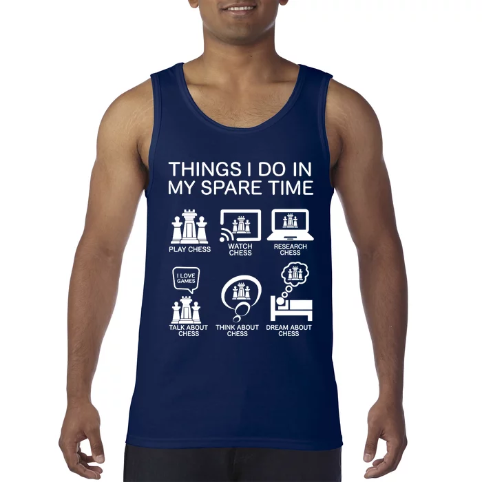 Things I Do In My Spare Time Chess Lover Tank Top