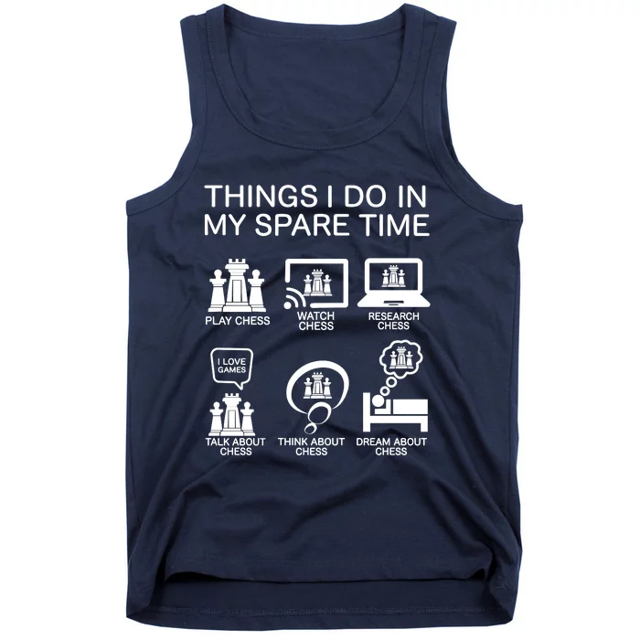 Things I Do In My Spare Time Chess Lover Tank Top