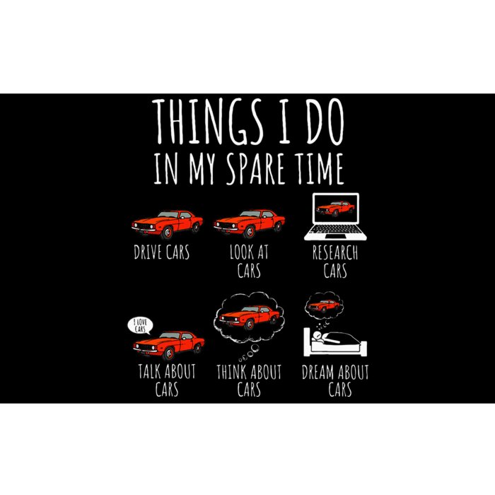 Things I Do In My Spare Time Funny Car Enthusiast Bumper Sticker