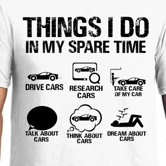 Things I Do In My Spare Time Funny Car Pajama Set