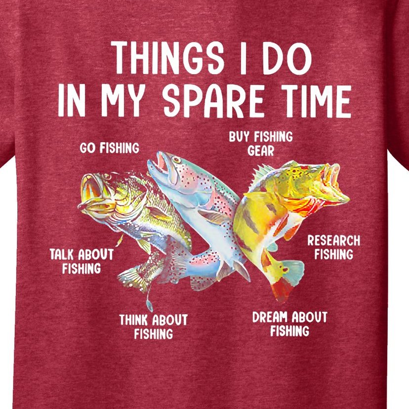 Things I Do In My Spare Time Funny Fishing T-Shirt | TeeShirtPalace