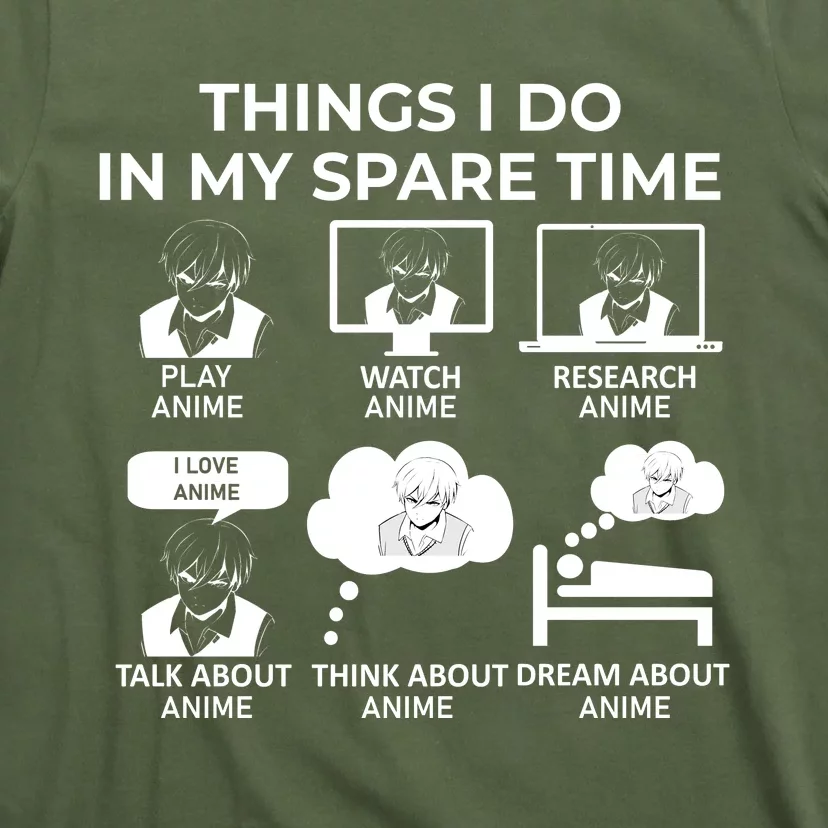 Things I Do In My Spare Time Anime T-Shirt