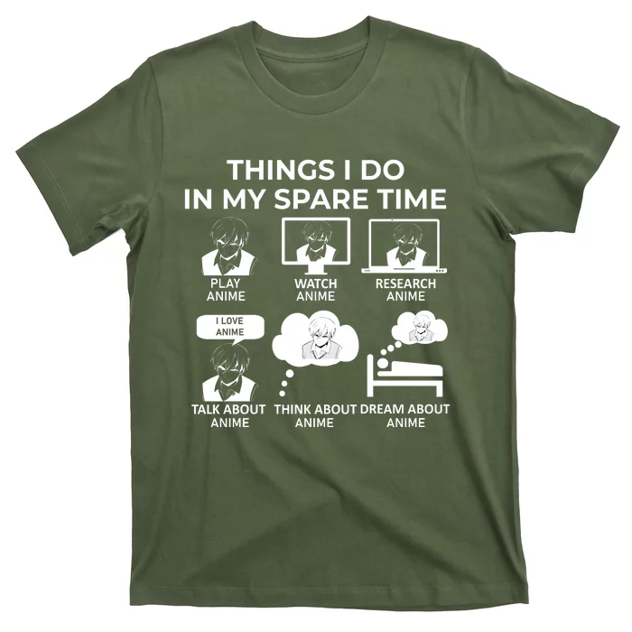 Things I Do In My Spare Time Anime T-Shirt