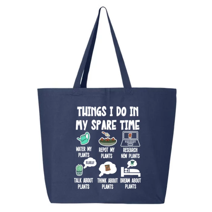 Things I Do In My Spare Time Funny Plant Lover, Gardening 25L Jumbo Tote