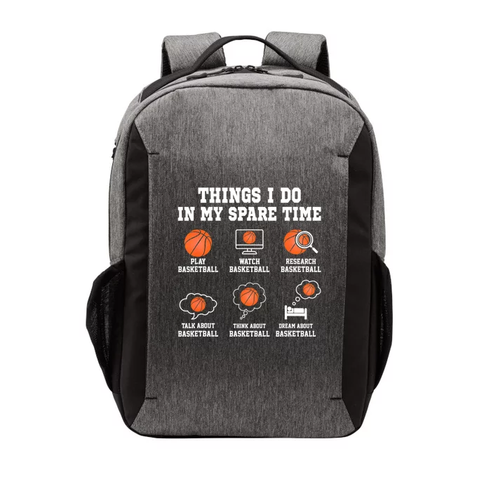 Things I Do In My Spare TIme Funny Basketball Lover Vector Backpack