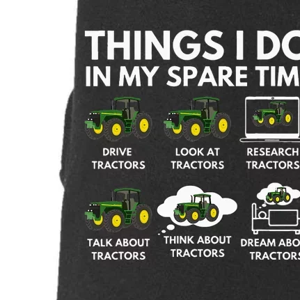 Things I Do In My Spare Time Farmer & Farming Gift Doggie 3-End Fleece Hoodie