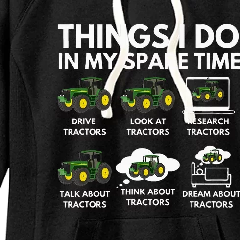 Things I Do In My Spare Time Farmer & Farming Gift Women's Fleece Hoodie