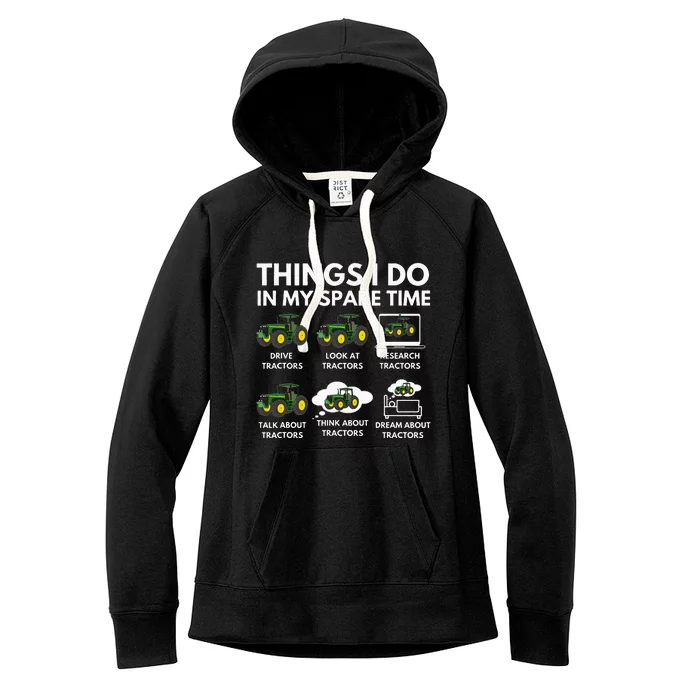 Things I Do In My Spare Time Farmer & Farming Gift Women's Fleece Hoodie