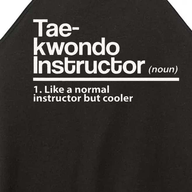 Taekwondo Instructor Definition School Teacher Martial Art Women’s Perfect Tri Rocker Tank