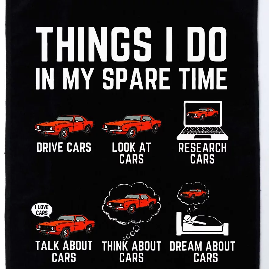 Things I Do In My Spare Time Funny Car Enthusiast Platinum Collection Golf Towel