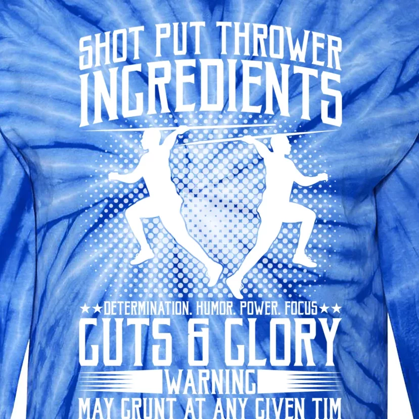 Thrower Ingredients Determination Power Focus Gift Tie-Dye Long Sleeve Shirt