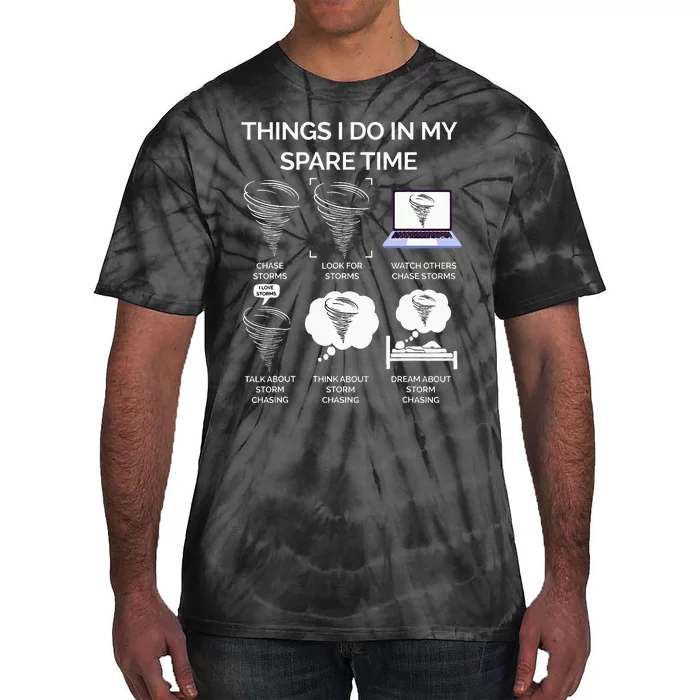 Things I Do In My Spare Time Tornado Tie-Dye T-Shirt