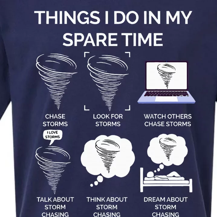 Things I Do In My Spare Time Tornado Sueded Cloud Jersey T-Shirt