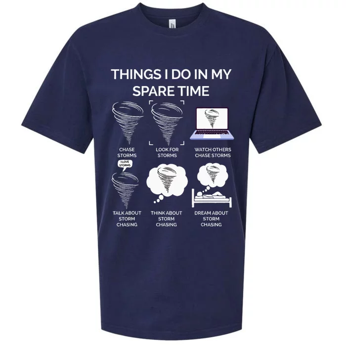 Things I Do In My Spare Time Tornado Sueded Cloud Jersey T-Shirt