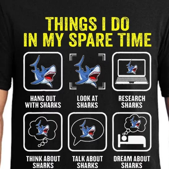 Things I Do In My Spare Time Shark Lover Ocean Wildlife Pajama Set