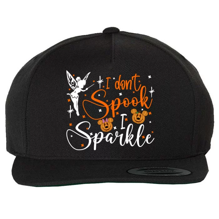 Tinkerbell I Dont Spook I Halloween Wool Snapback Cap