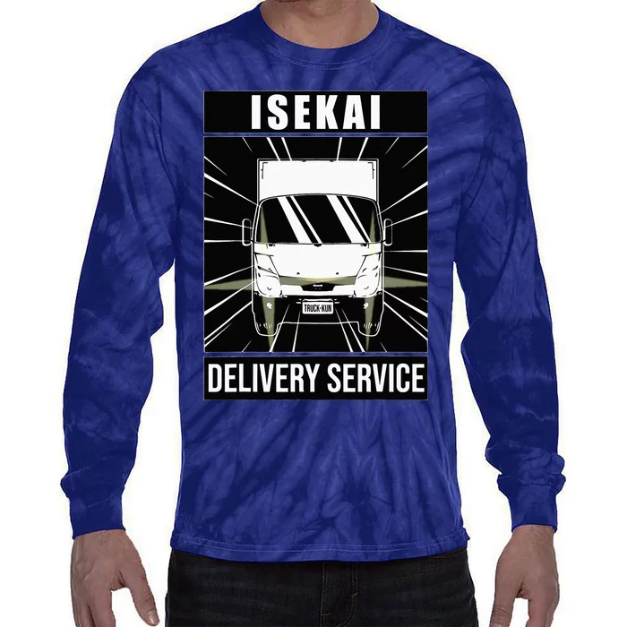 TruckKun ISEKAI DELIVERY SERVICE! Japanese Kanji Tie-Dye Long Sleeve Shirt