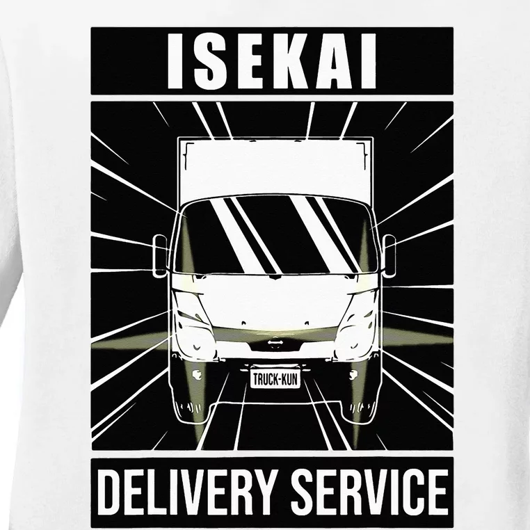 TruckKun ISEKAI DELIVERY SERVICE! Japanese Kanji Ladies Long Sleeve Shirt