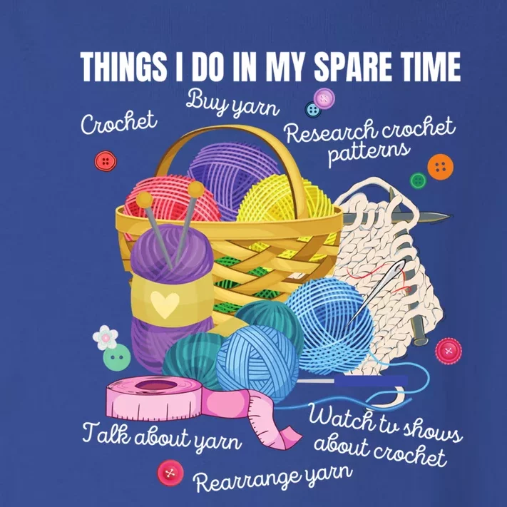 Things I Do In My Spare Time Crochet Lovers Arts And Crafts Cute Gift Toddler Long Sleeve Shirt