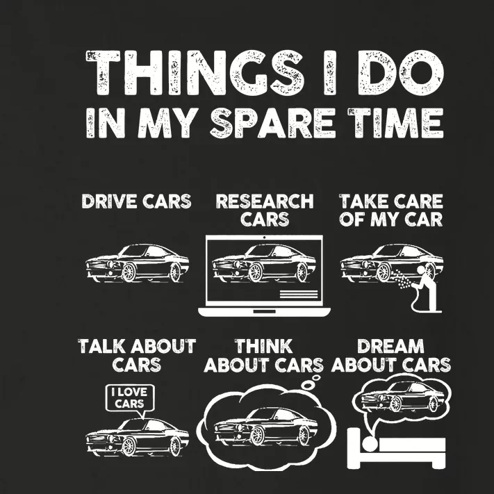 Things I Do In My Spare Time Funny Car Guy Car Enthusiast Toddler Long Sleeve Shirt