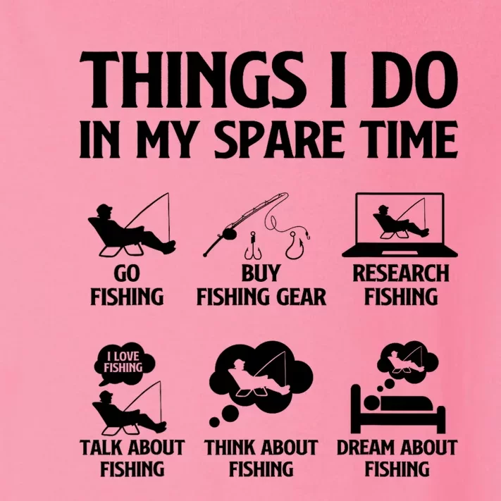 Things I Do In My Spare Time Fishing Bass Fishing Toddler Long Sleeve Shirt