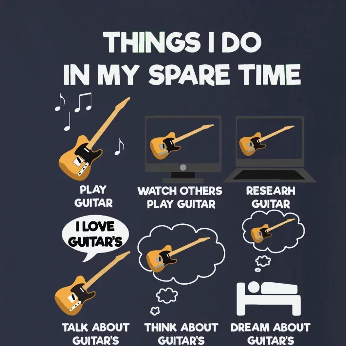 Things I Do In My Spare Time Guitar Toddler Long Sleeve Shirt