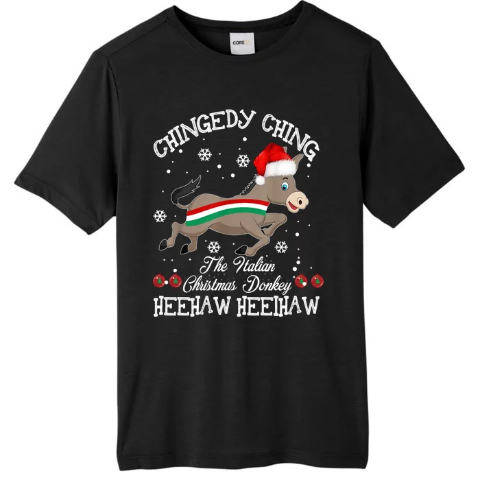 The Italian Donkey Christmas Chingedy Ching Dominick Donkey Xmas ChromaSoft Performance T-Shirt