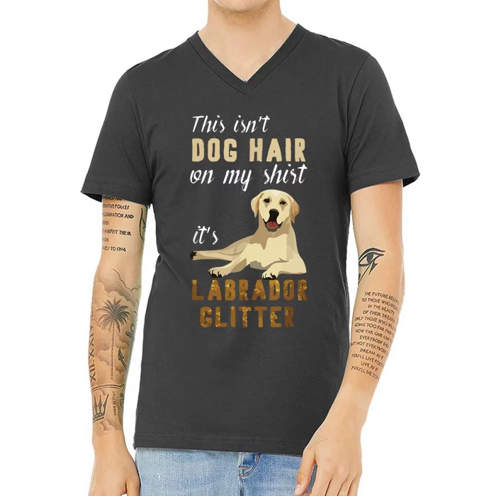 This Isnt Dog Hair On My Its Labrador V-Neck T-Shirt