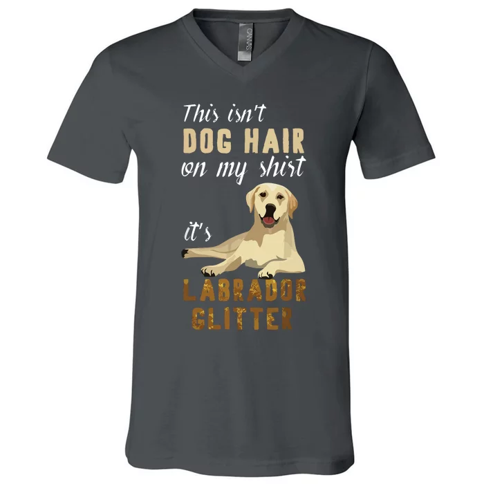 This Isnt Dog Hair On My Its Labrador V-Neck T-Shirt