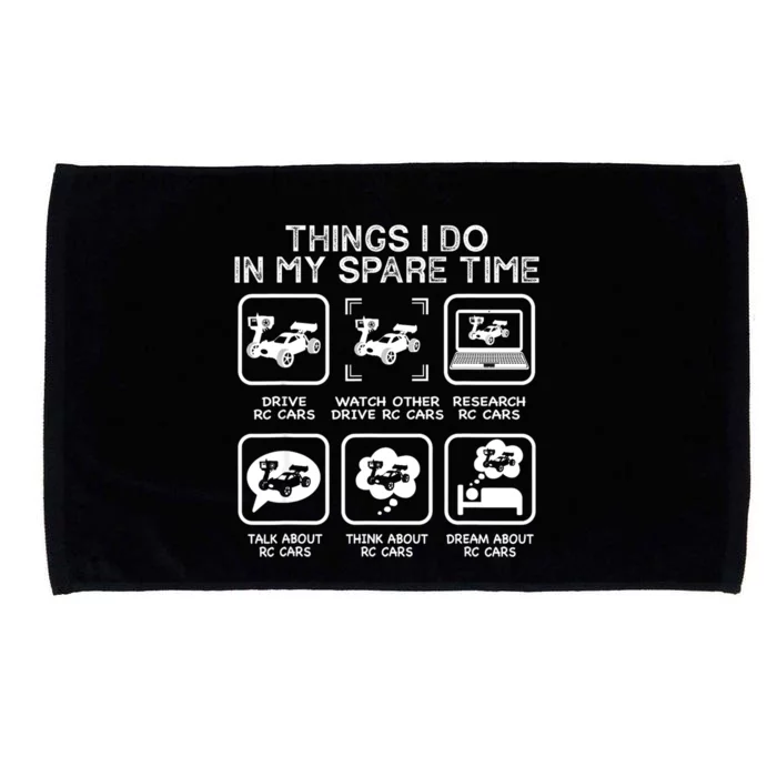 Things I Do In My Spare Time RC Car Racing Racers Enthusiast Microfiber Hand Towel