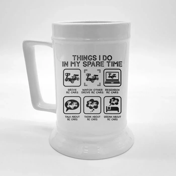 Things I Do In My Spare Time RC Car Racing Racers Enthusiast Front & Back Beer Stein