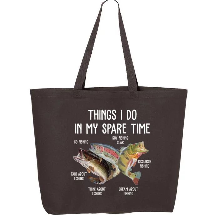 Thing I Do In My Spare Time Fishing Funny 25L Jumbo Tote